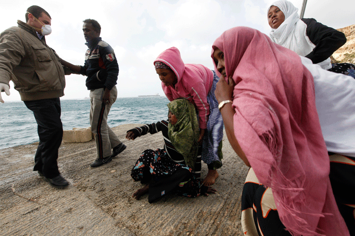 161 people were rescued by the Marshall Islands-registered tanker on January 11 after finding themselves in difficulty while on their way to reach European soil from Africa. Due to gale force winds, the ship had been unable to enter the harbour.